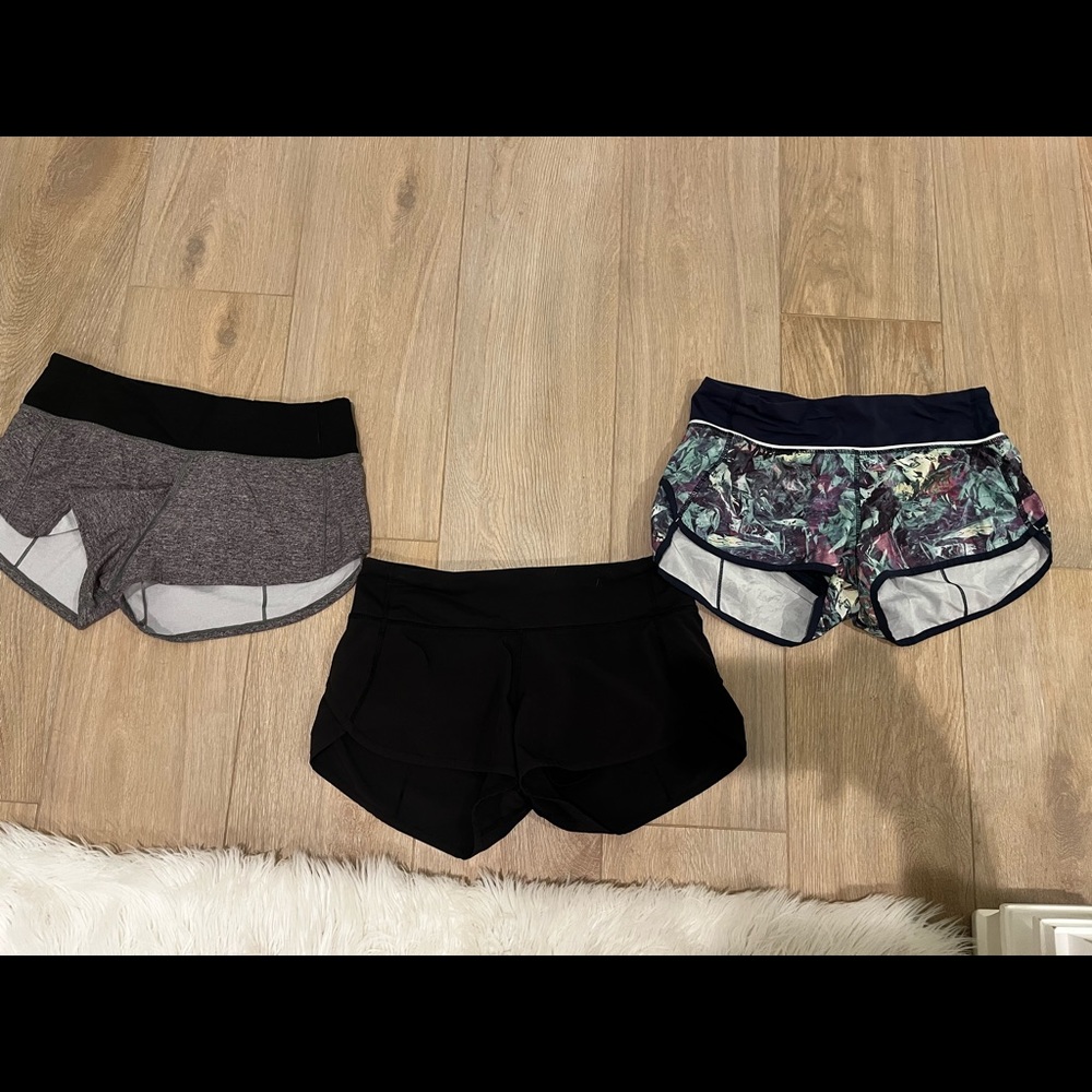 4” speed up lined lululemon shorts